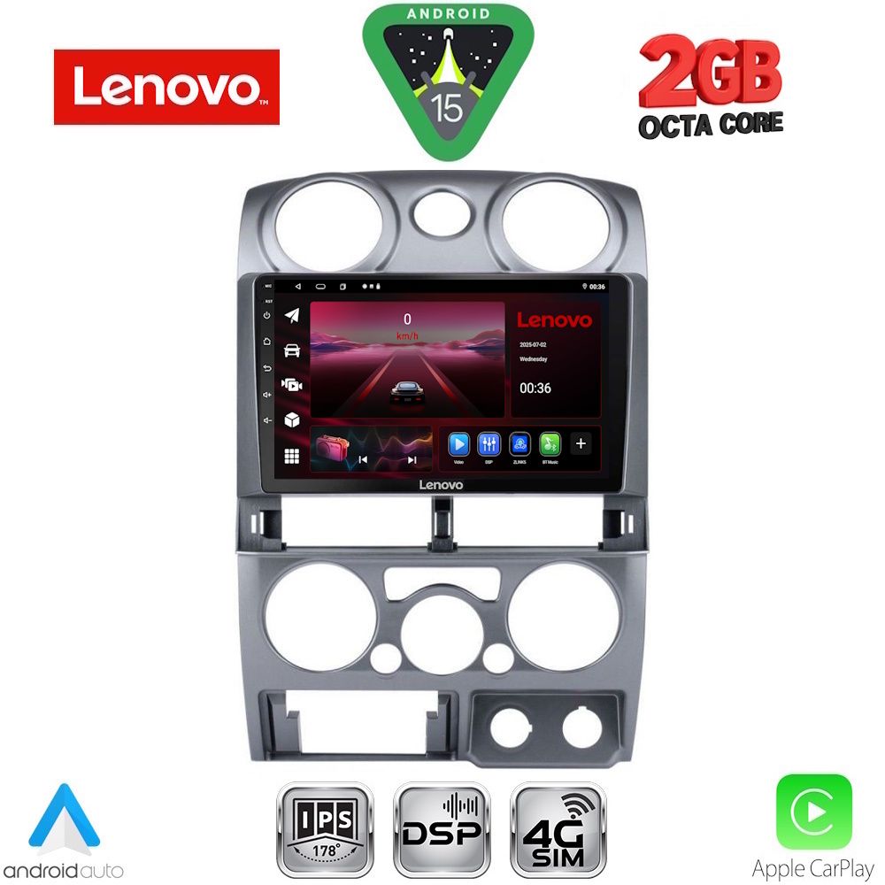 LENOVO LVF 5254SL_CPA (9inc) MULTIMEDIA TABLET for ISUZU D-MAX mod. 2008-2012 (SILVER)