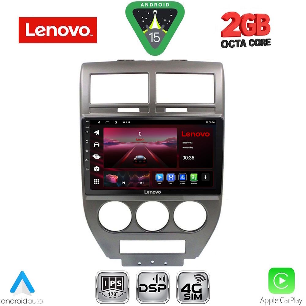 LENOVO LVF 5276_CPA (10inc) MULTIMEDIA TABLET for JEEP COMPASS - PATRIOT mod. 2007-2016