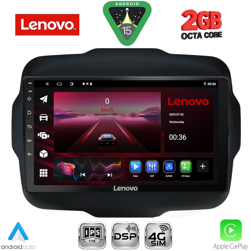 LENOVO LVF 5290_CPA (9inc) MULTIMEDIA TABLET for JEEP RENEGADE mod. 2014-2025