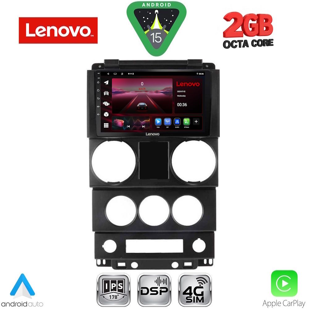 LENOVO LVF 5292_CPA (9inc) MULTIMEDIA TABLET for JEEP WRANGLER mod. 2006-2011
