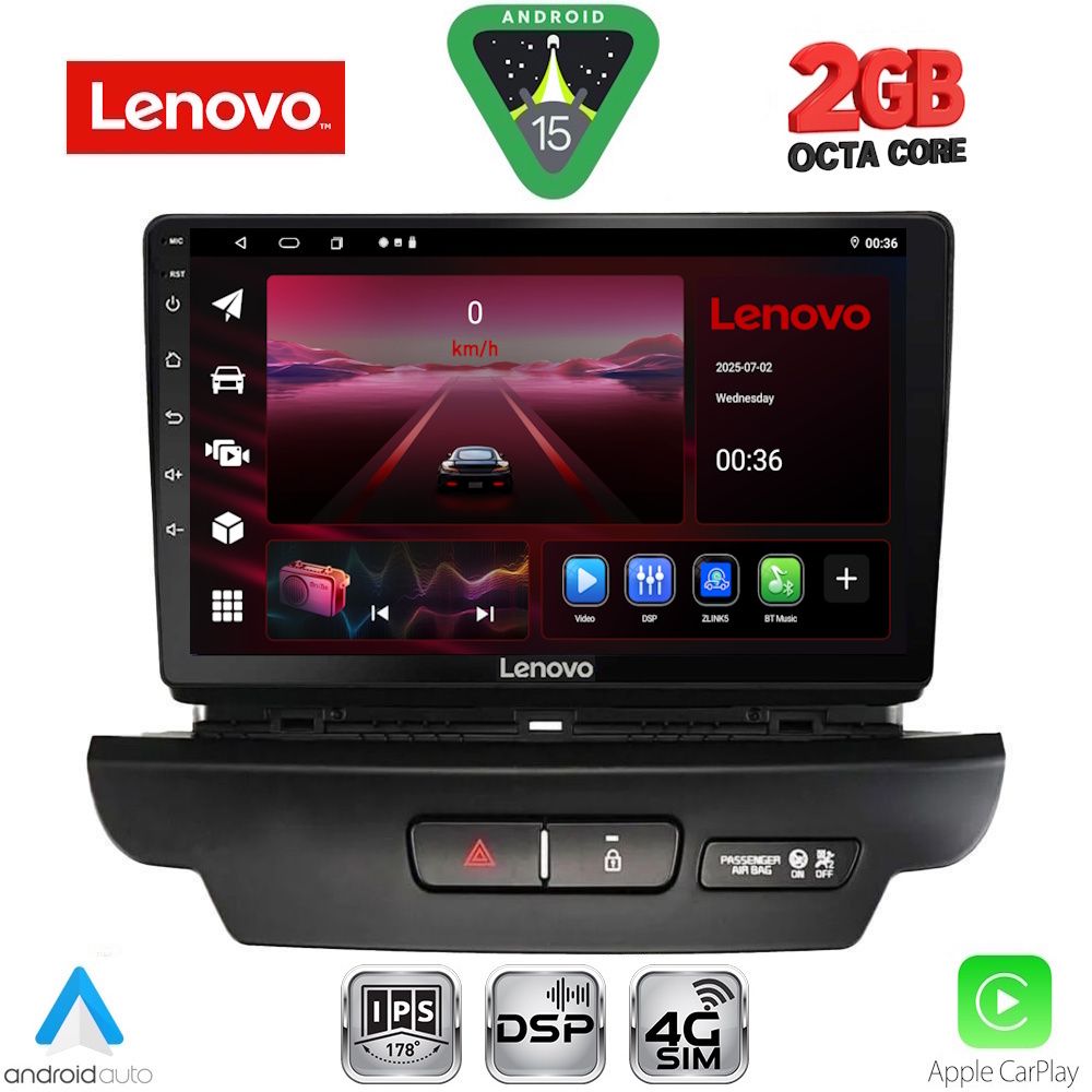 LENOVO LVF 5304_CPA (9inc) MULTIMEDIA TABLET for KIA CEED - XCEED mod. 2018-2022