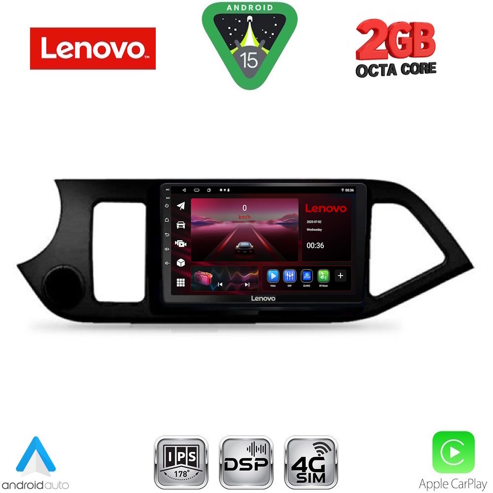 LENOVO LVF 5308_CPA (9inc) MULTIMEDIA TABLET for KIA PICANTO mod. 2011-2017