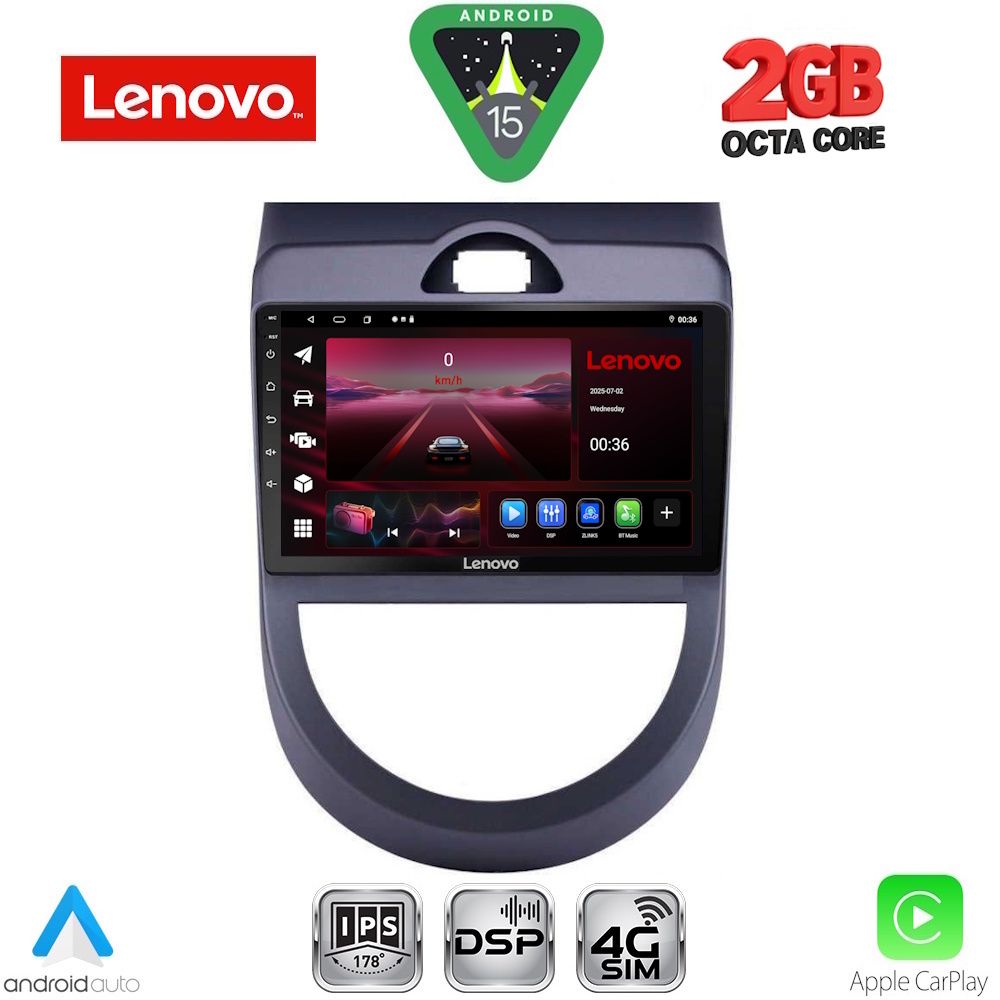 LENOVO LVF 5320_CPA (9inc) MULTIMEDIA TABLET for KIA SOUL mod. 2008-2013