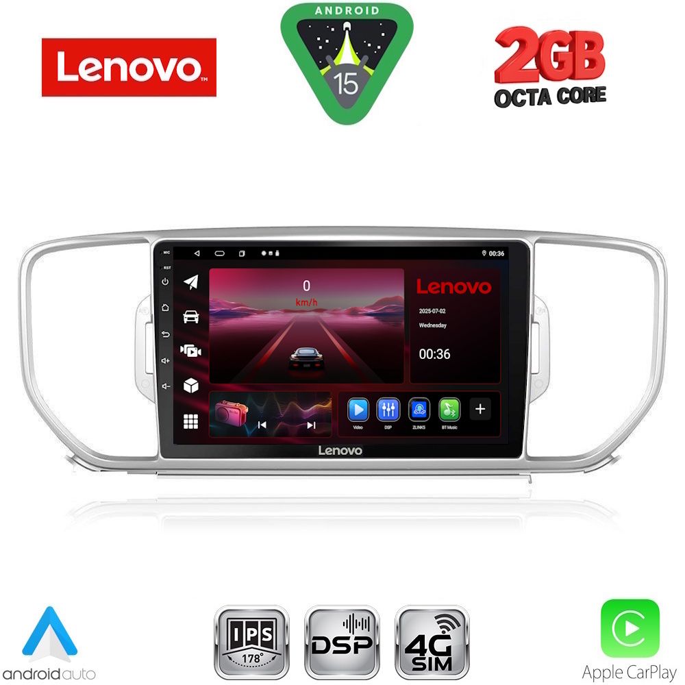 LENOVO LVF 5326_CPA (9inc) MULTIMEDIA TABLET for KIA SPORTAGE mod. 2015-2018