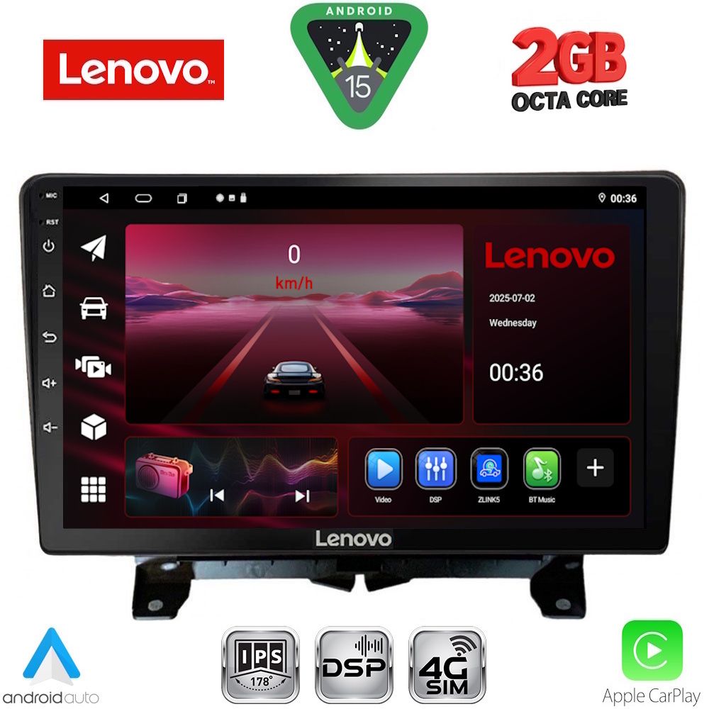 LENOVO LVF 5332_CPA (9inc) MULTIMEDIA TABLET for LAND ROVER DISCOVERY 3 - RANGE ROVER SPORT mod. 2004-2009