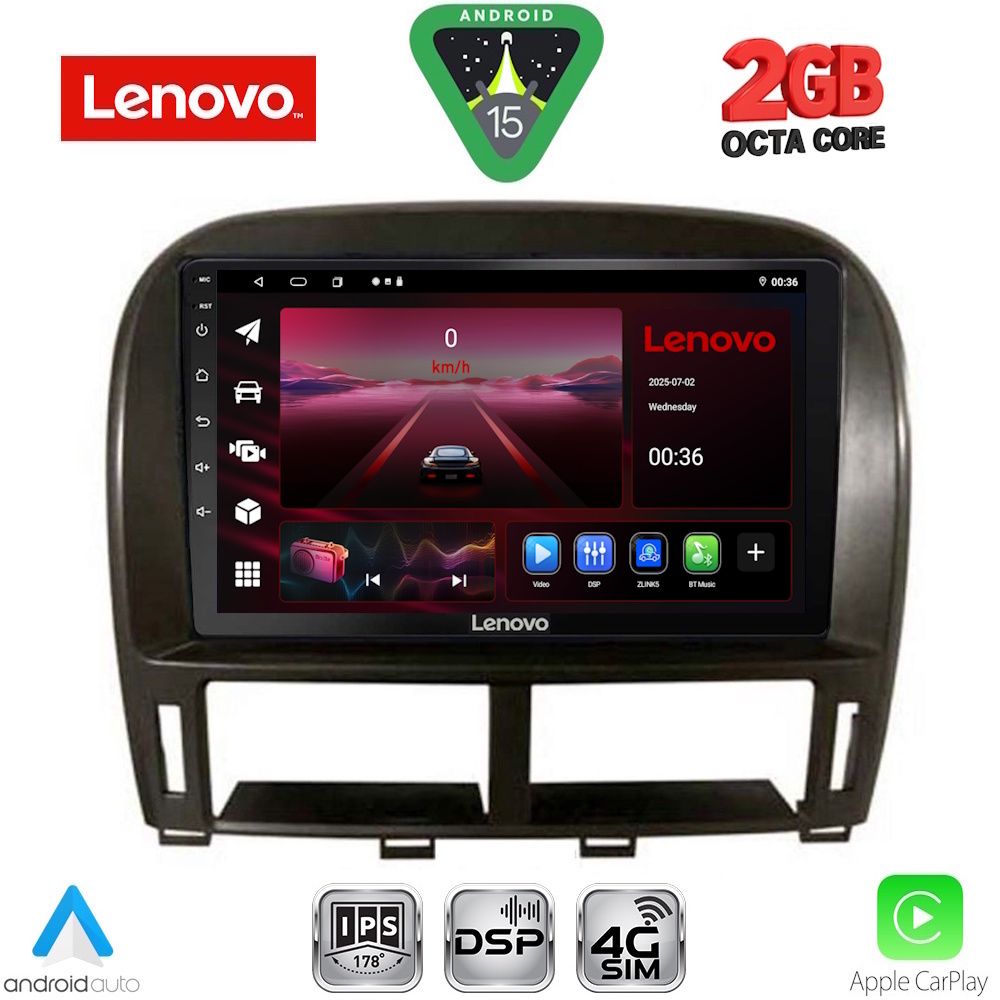 LENOVO LVF 5343_CPA (9inc) MULTIMEDIA TABLET for LEXUS LS 430 – XF 430 mod. 2000-2006