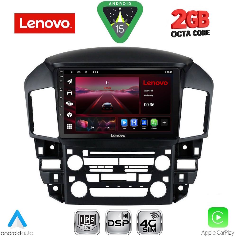 LENOVO LVF 5344_CPA (9inc) MULTIMEDIA TABLET for LEXUS RX 300 mod. 1998-2003