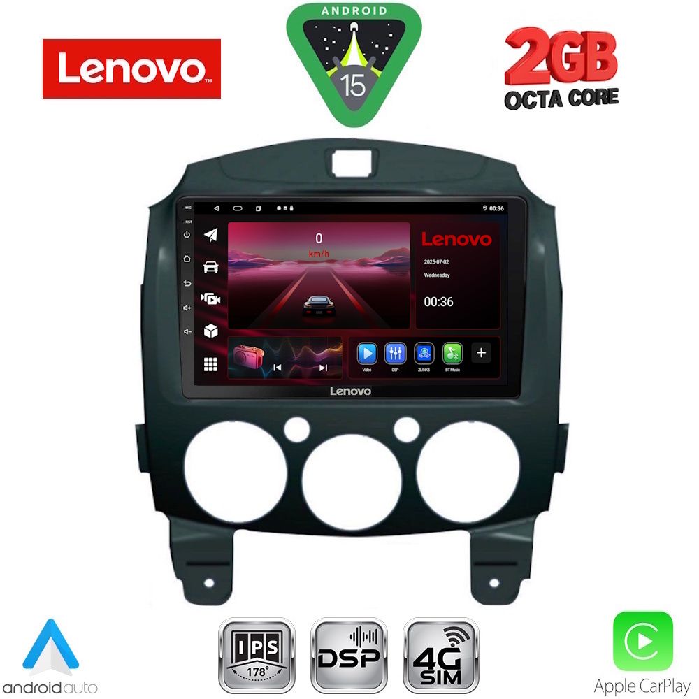 LENOVO LVF 5361_CPA (9inc) MULTIMEDIA TABLET for MAZDA 2 mod. 2007-2014