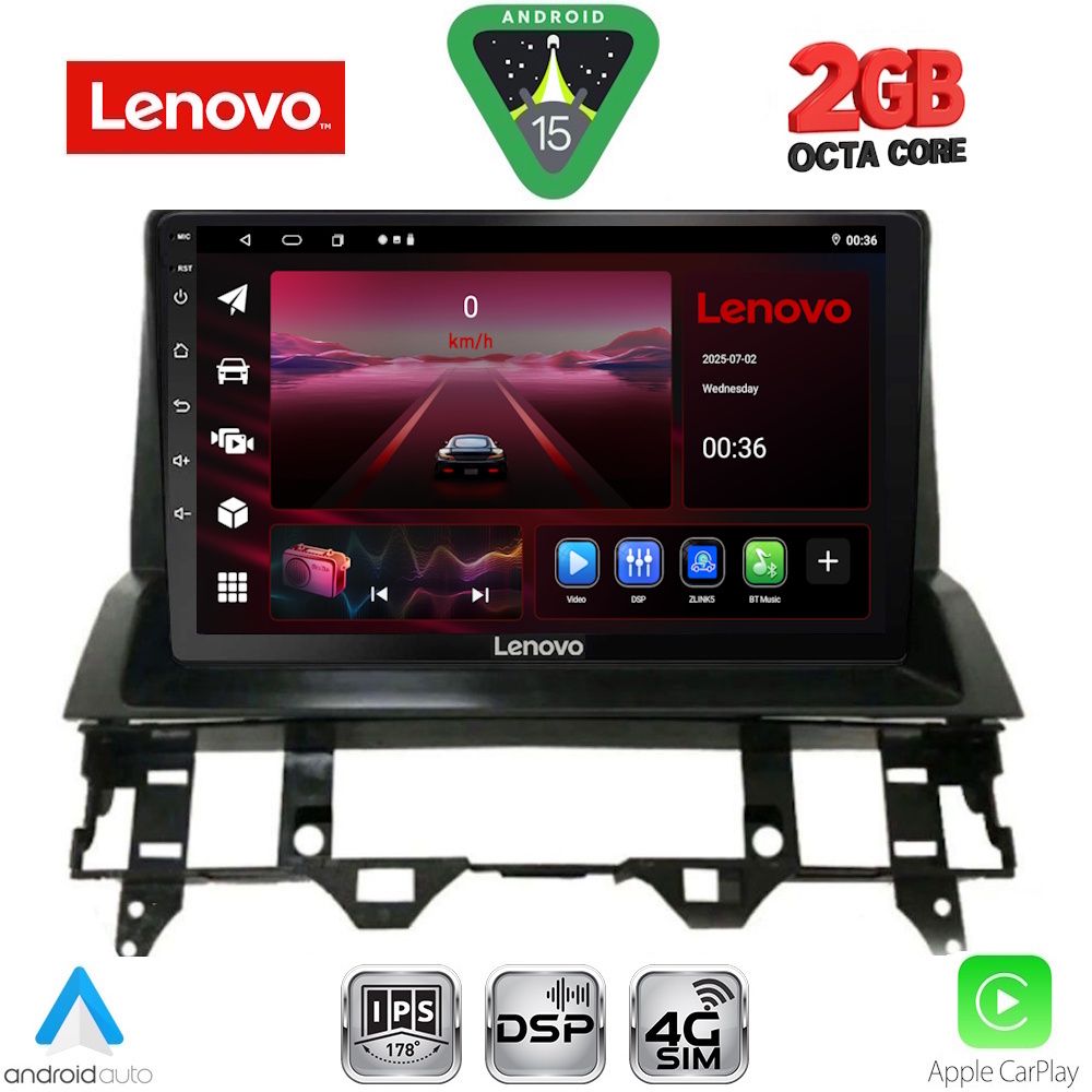 LENOVO LVF 5376_CPA DASH (10inc) MULTIMEDIA TABLET for MAZDA 6 mod. 2002-2008