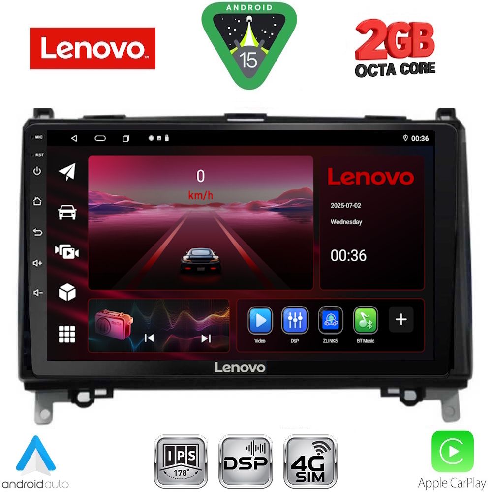 LENOVO LVF 5400_CPA (9inc) MULTIMEDIA TABLET for MERCEDES A – B -SPRINTER – VITO mod. 2007-2019