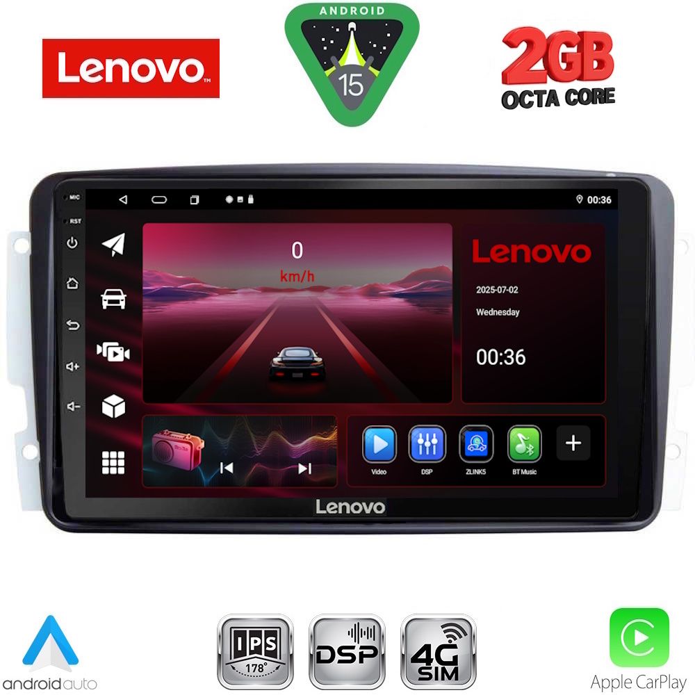 LENOVO LVF 5401_CPA (9inc) MULTIMEDIA TABLET for MERCEDES CLK (W209) mod. 2000-2004