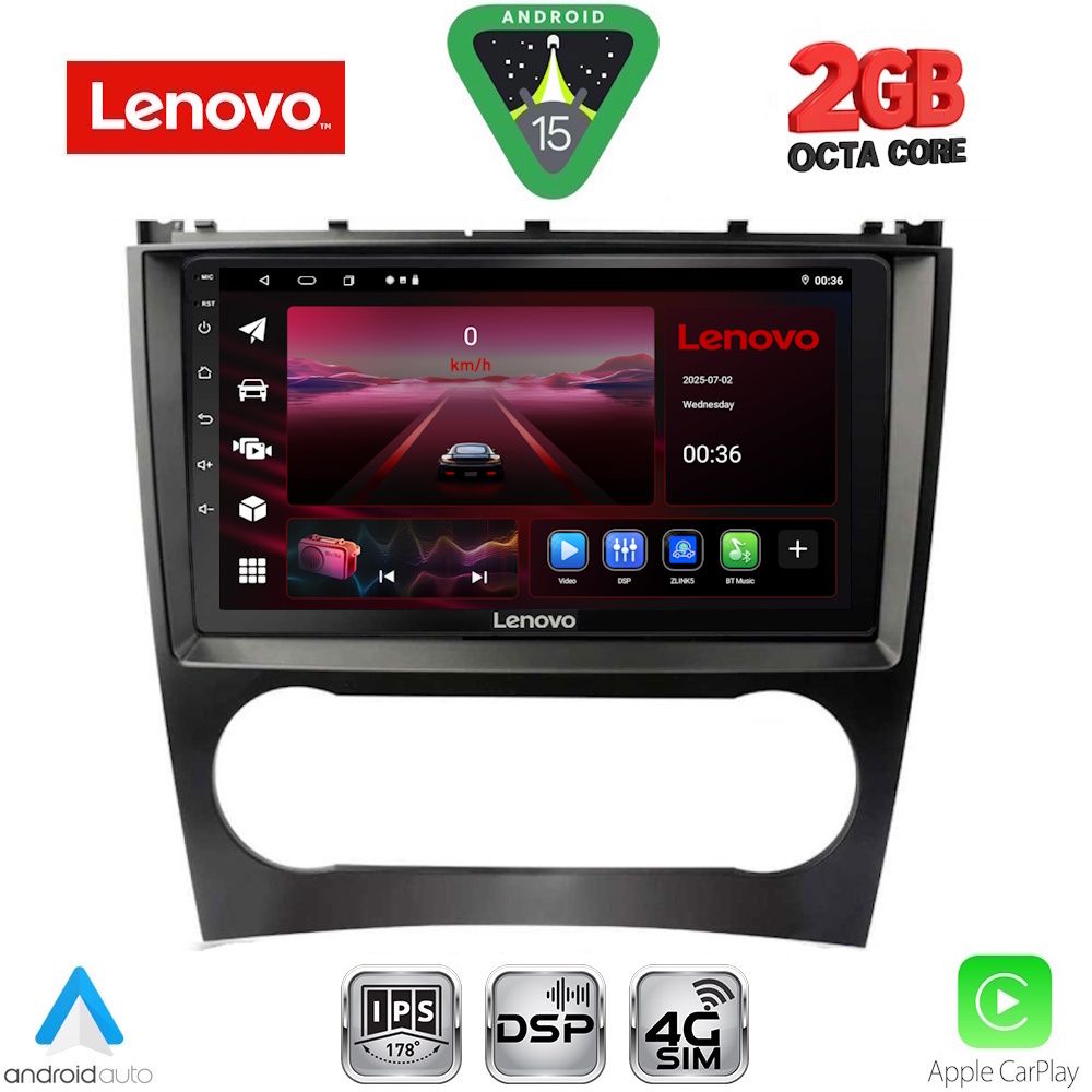 LENOVO LVF 5404_CPA (9inc) MULTIMEDIA TABLET for MERCEDES C – CLK (W203-209) mod. 2004-2008