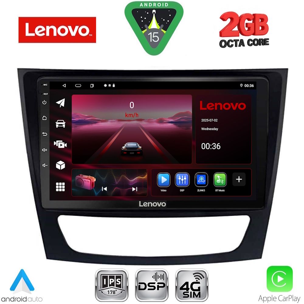 LENOVO LVF 5408_CPA (9inc) MULTIMEDIA TABLET for MERCEDES E (W211) – CLS (W219) mod. 2003-2009