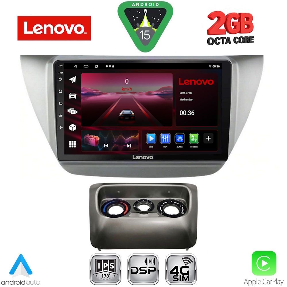 LENOVO LVF 5433_CPA (9inc) MULTIMEDIA TABLET for MITSUBISHI LANCER mod. 2000-2007