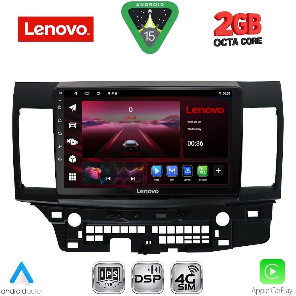 LENOVO LVF 5434_CPA (10inc) MULTIMEDIA TABLET for MITSUBISHI LANCER mod. 2008-2017