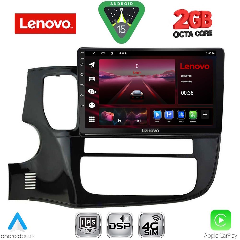LENOVO LVF 5443_CPA (10inc) MULTIMEDIA TABLET for MITSUBISHI OUTLANDER mod. 2013-2020