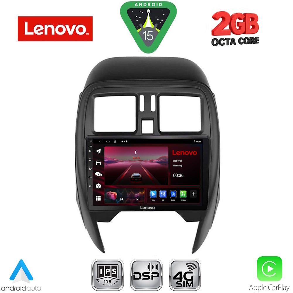 LENOVO LVF 5451_CPA (SQUARE) (9inc) MULTIMEDIA TABLET for NISSAN MICRA mod. 2014-2017
