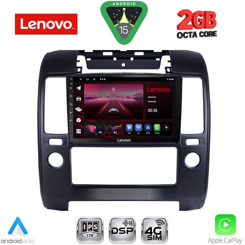 LENOVO LVF 5454_CPA A/C (9inc) MULTIMEDIA TABLET for NISSAN NAVARA D40 mod. 2006-2011 με A/C