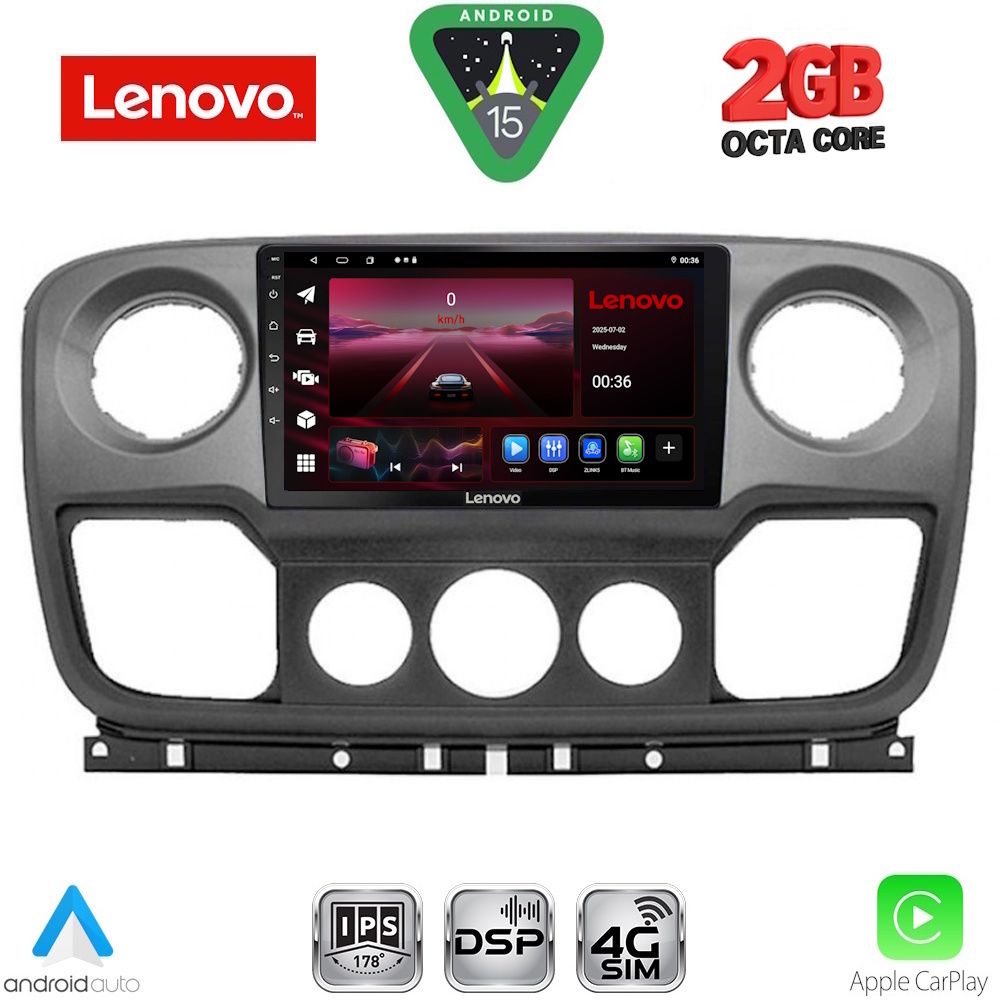 LENOVO LVF 5463_CPA (10inc) MULTIMEDIA TABLET for NISSAN NV400 - OPEL MOVANO - RENAULT MASTER mod. 2010-2020