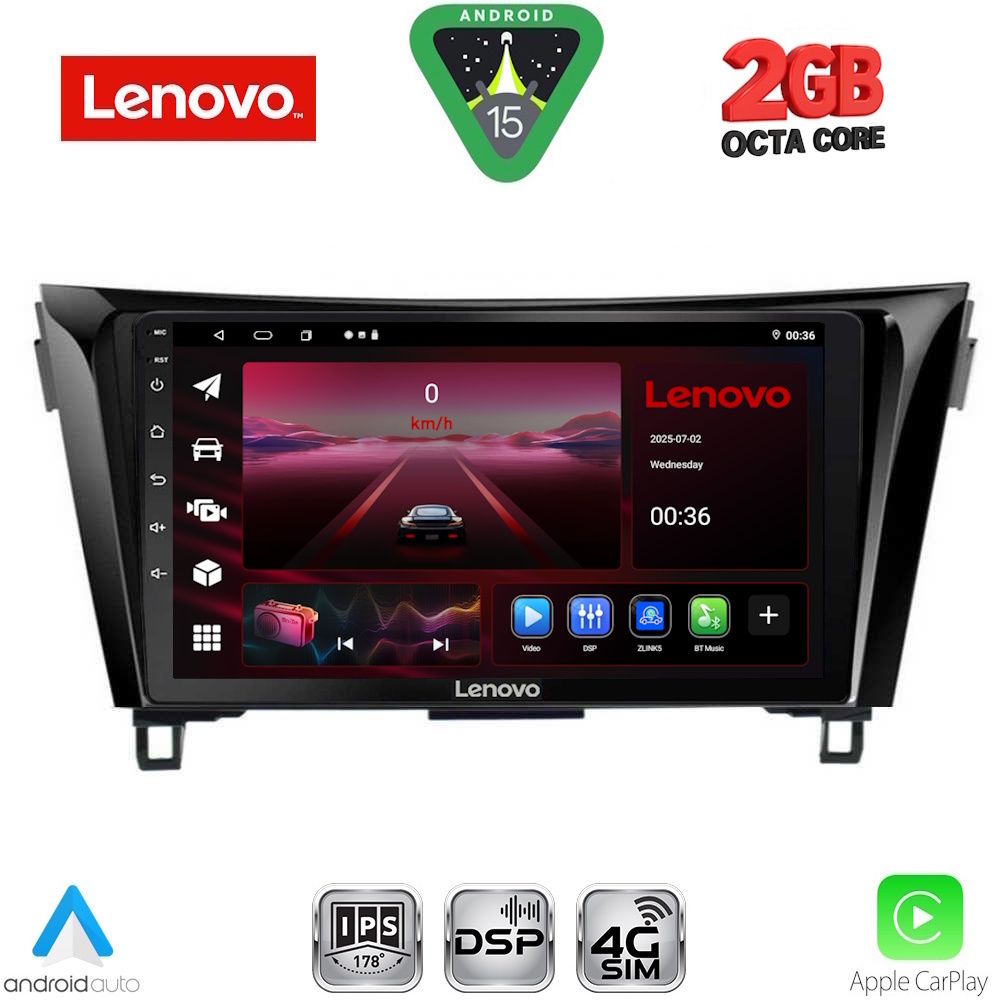 LENOVO LVF 5468_CPA (10inc) MULTIMEDIA TABLET for NISSAN QASHQAI - XTRAIL mod. 2014-2021