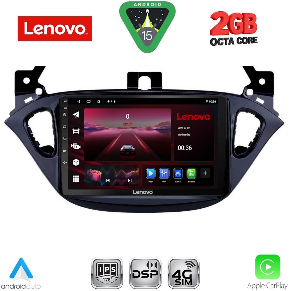 LENOVO LVF 5486_CPA (9inc) MULTIMEDIA TABLET for OPEL ADAM - CORSA E mod. 2014-2019
