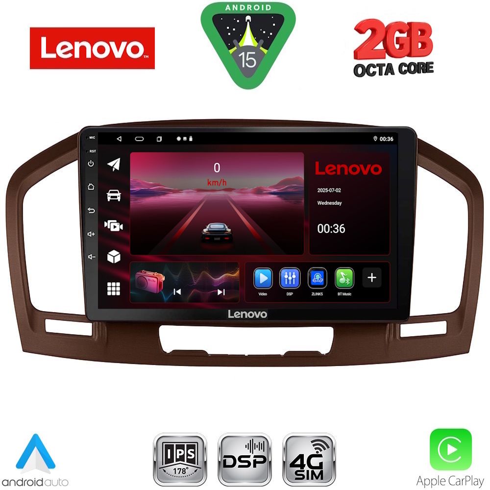 LENOVO LVF 5491BR_CPA (9inc) MULTIMEDIA TABLET for OPEL INSIGNIA mod. 2008-2013 (BROWN)
