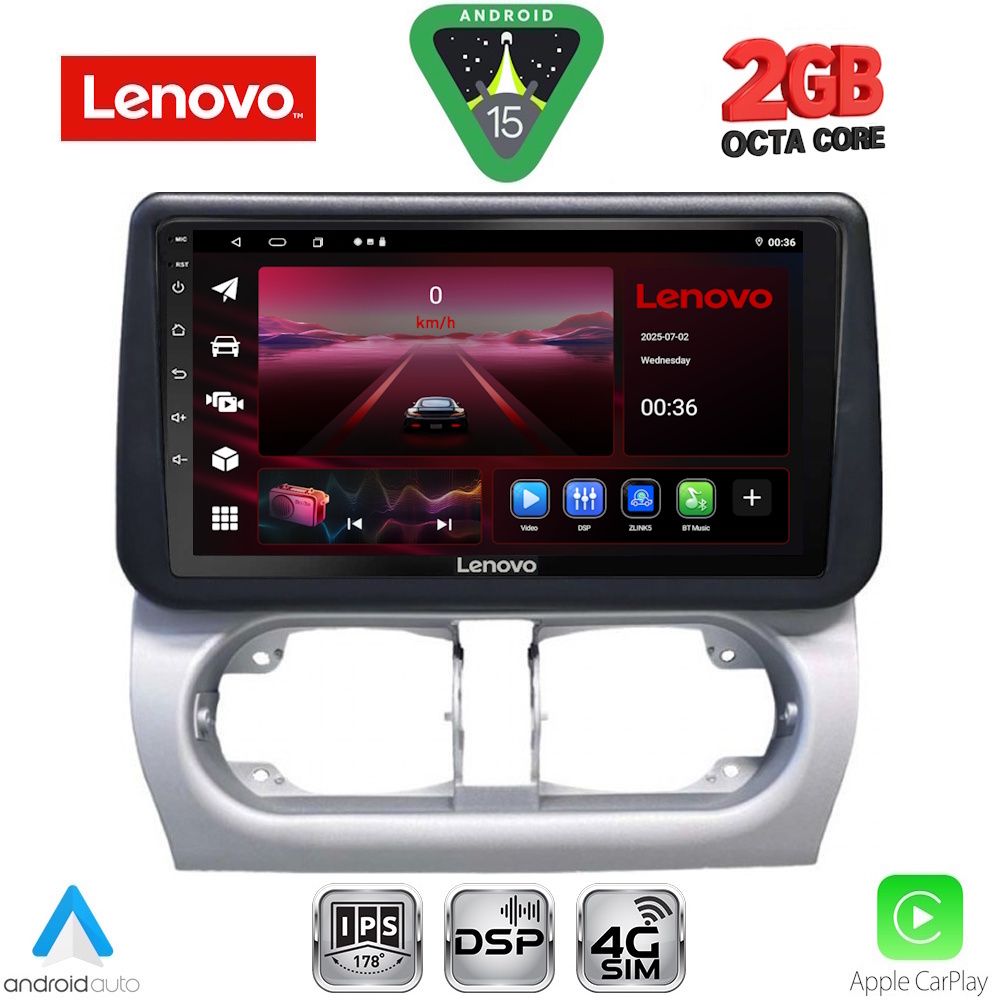 LENOVO LVF 5500_CPA (9inc) MULTIMEDIA TABLET for OPEL CORSA C mod 2000-2006 - TIGRA mod. 2004-2009