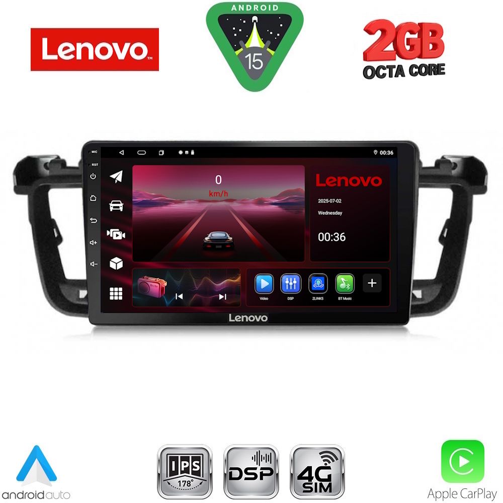 LENOVO LVF 5518_CPA (9inc) MULTIMEDIA TABLET for PEUGEOT 508 mod. 2010-2016