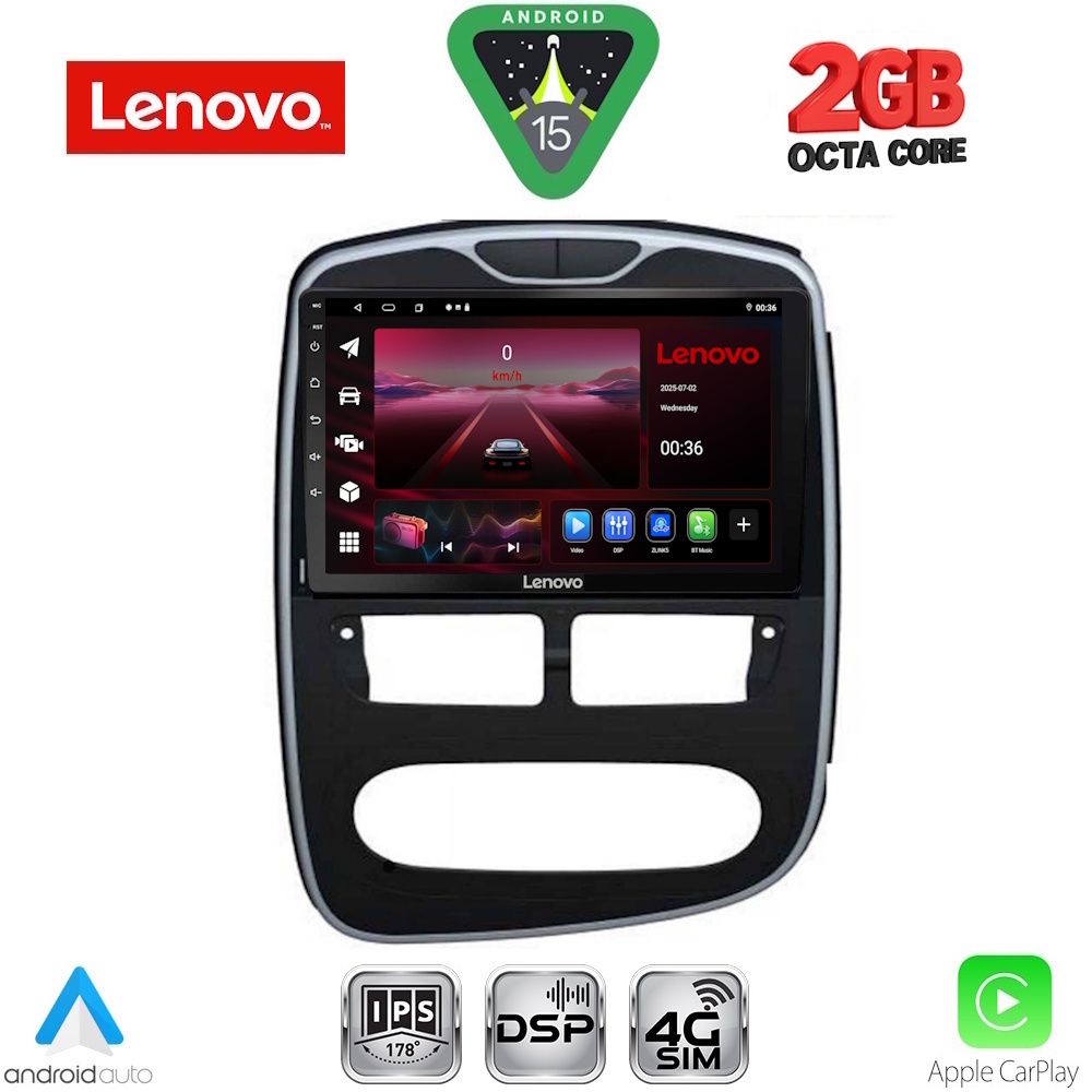 LENOVO LVF 5544_CPA (10inc) MULTIMEDIA TABLET for RENAULT CLIO mod. 2012-2015