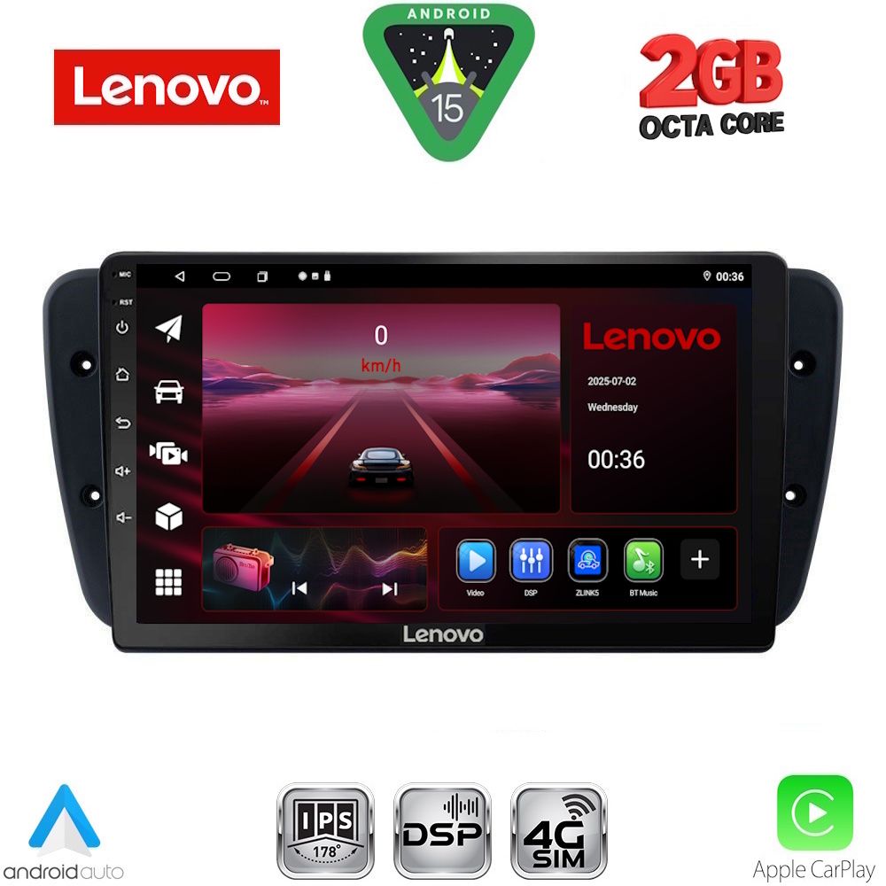 LENOVO LVF 5571_CPA (9inc) MULTIMEDIA TABLET for SEAT IBIZA mod. 2008-2015