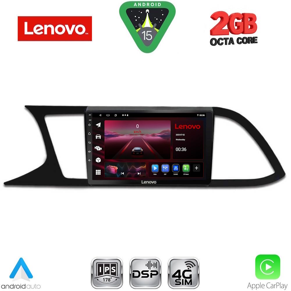 LENOVO LVF 5575_CPA (9inc) MULTIMEDIA TABLET for SEAT LEON mod. 2012-2021