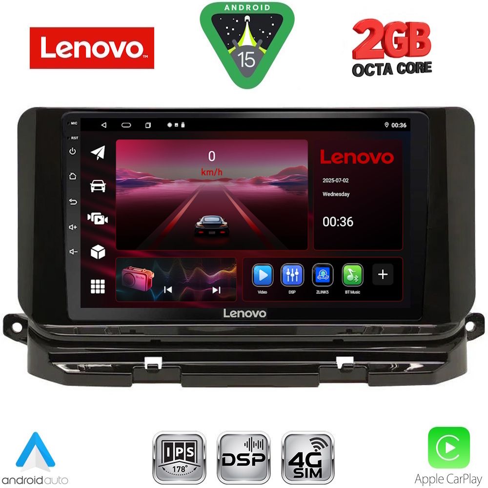 LENOVO LVF 5598_CPA (10inc) MULTIMEDIA TABLET for SKODA OCTAVIA 8 mod. 2021-2026