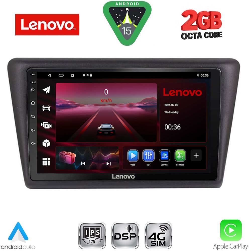 LENOVO LVF 5600_CPA (9inc) MULTIMEDIA TABLET for SKODA RAPID SPACEBACK mod. 2014-2019