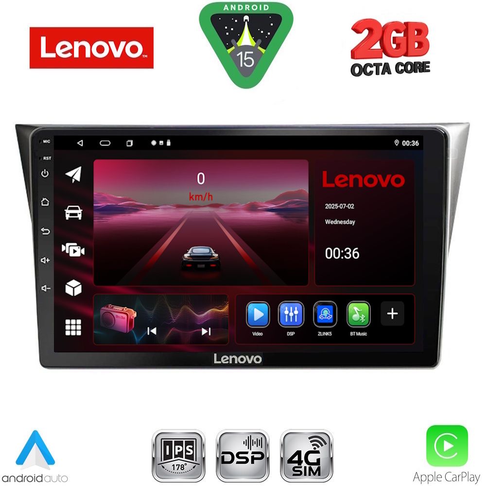 LENOVO LVF 5659_CPA (9inc) MULTIMEDIA TABLET for SUBARU IMPREZA mod. 2002-2008