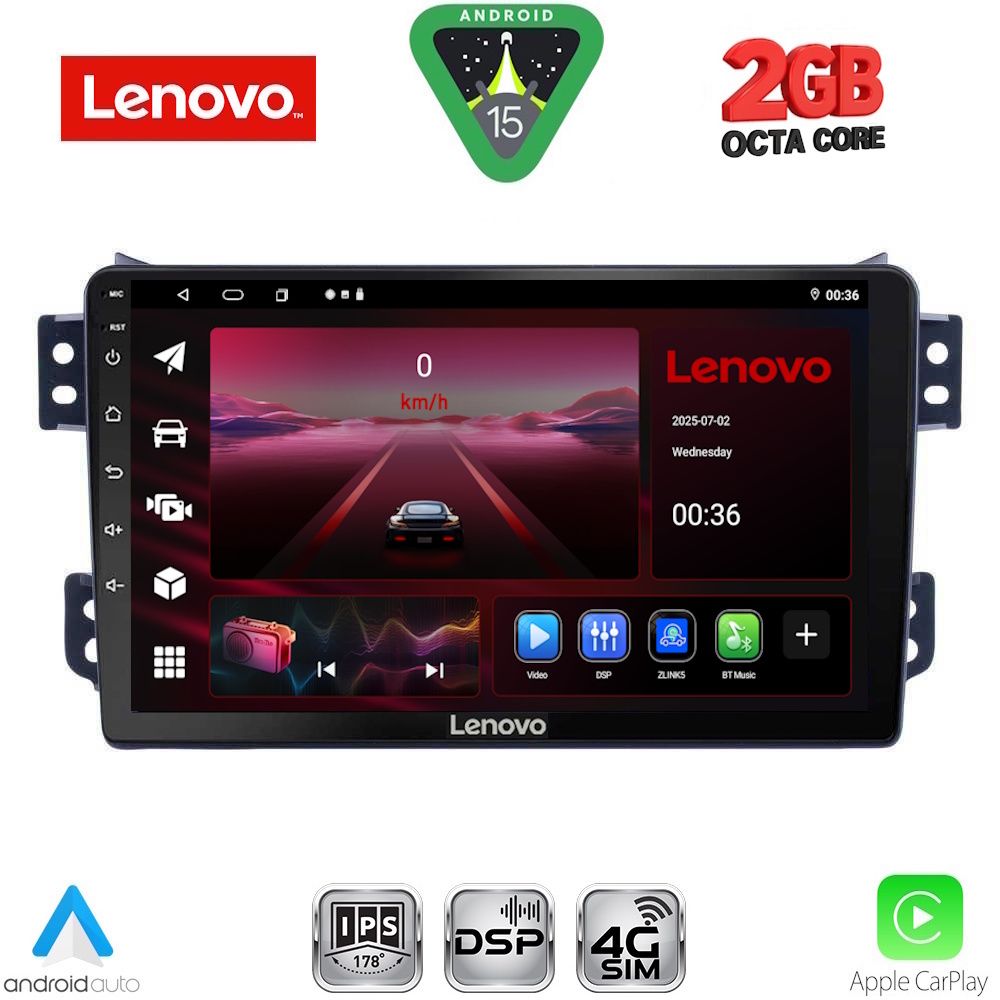 LENOVO LVF 5682_CPA (9inc) MULTIMEDIA TABLET for OPEL AGILA - SUZUKI SPLASH mod. 2008-2018