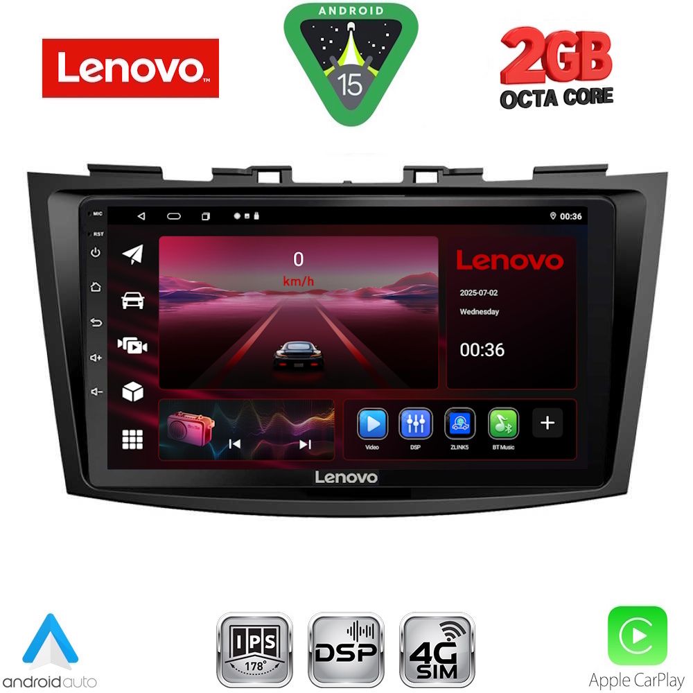 LENOVO LVF 5685_CPA (9inc) MULTIMEDIA TABLET for SUZUKI SWIFT mod. 2011-2016