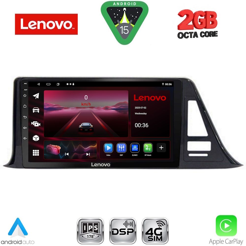 LENOVO LVF 5709_CPA (9inc) MULTIMEDIA TABLET for TOYOTA CH-R mod. 2017-2023