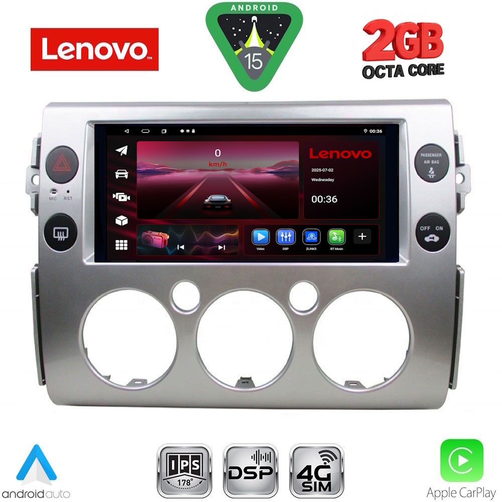 LENOVO LVF 5717_CPA (9inc) MULTIMEDIA TABLET for TOYOTA FJ CRUISER mod. 2007-2013
