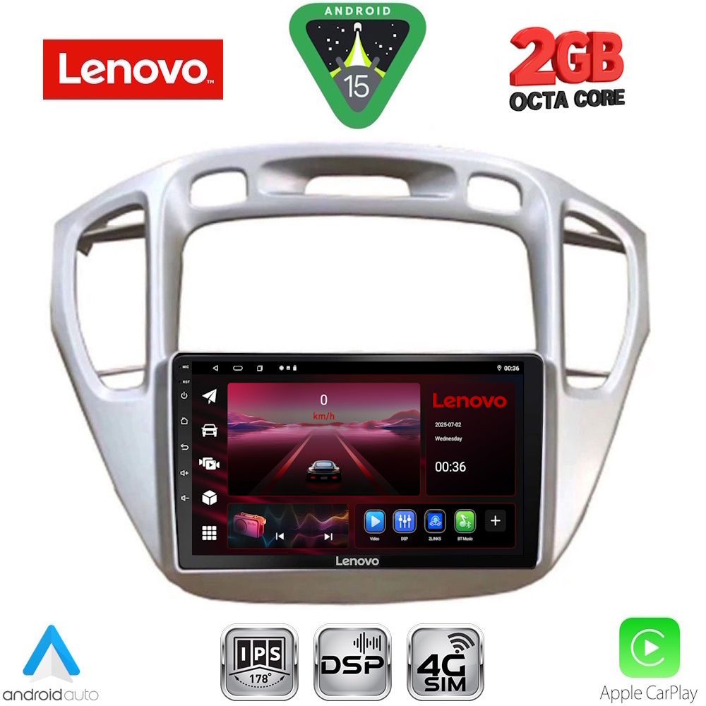 LENOVO LVF 5718_CPA (9inc) MULTIMEDIA TABLET for TOYOTA HIGHLANDER mod. 2002-2009