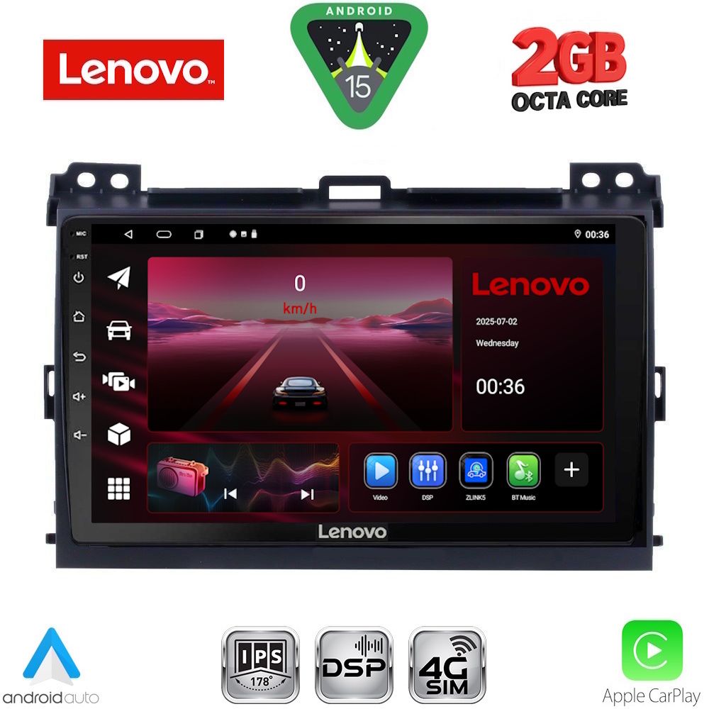 LENOVO LVF 5723_CPA (9inc) MULTIMEDIA TABLET for TOYOTA LANDCRUISER mod. 2002-2008