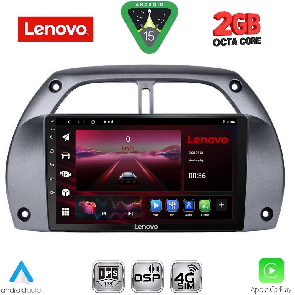 LENOVO LVF 5730_CPA A/C (9inc) MULTIMEDIA TABLET for TOYOTA RAV 4 mod. 2000-2006