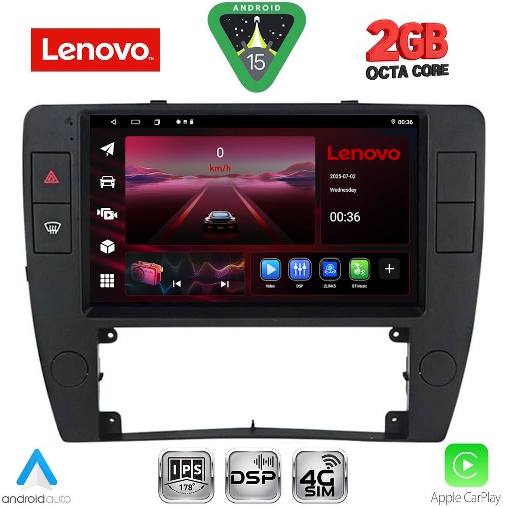 LENOVO LVF 5749_CPA  (9inc) MULTIMEDIA TABLET for VW PASSAT mod. 2000-2005