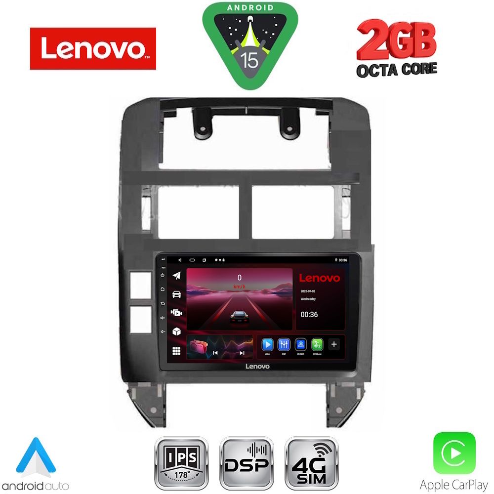LENOVO LVF 5755_CPA (9inc) MULTIMEDIA TABLET for VW POLO mod. 2002-2009