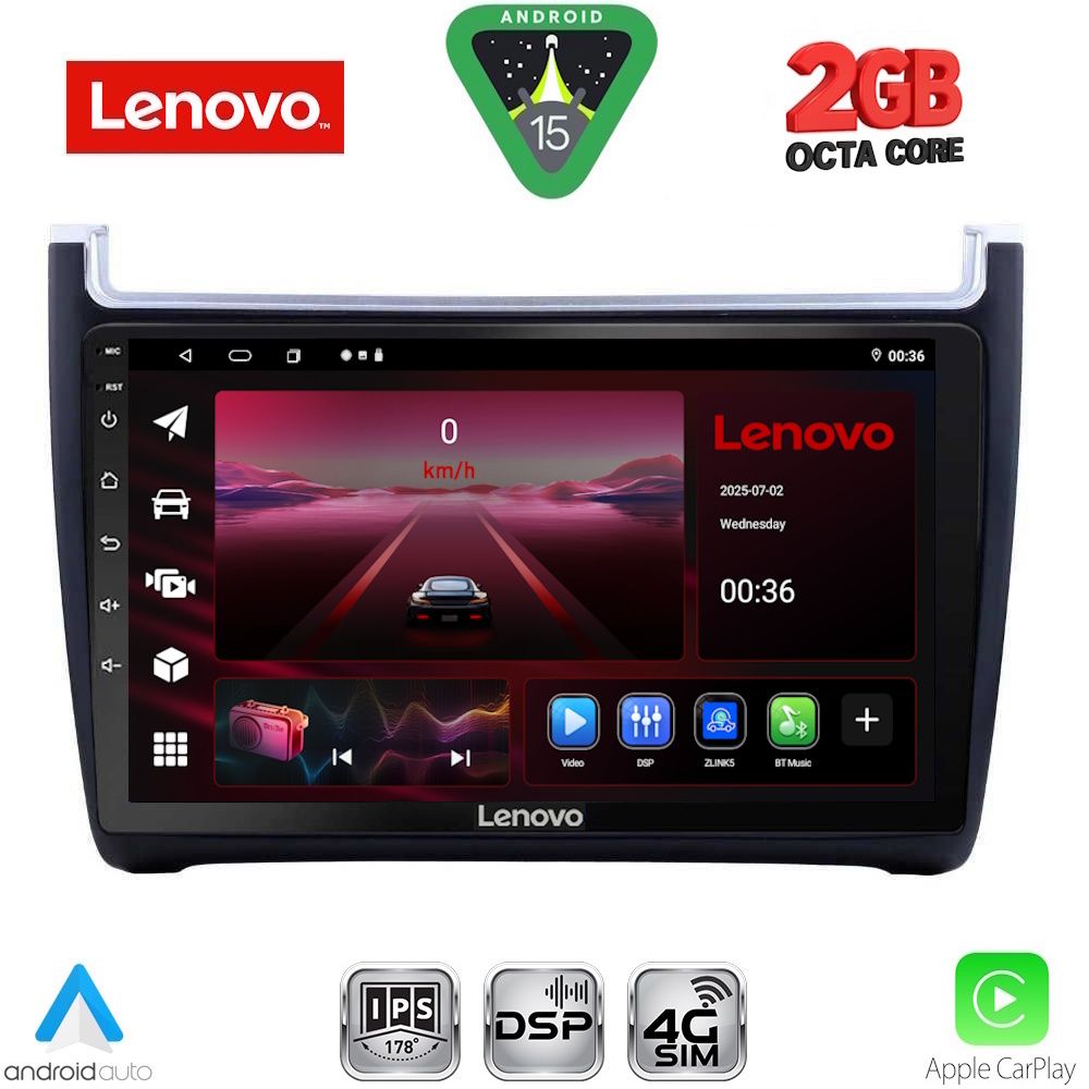 LENOVO LVF 5757_CPA (9inc) MULTIMEDIA TABLET for VW POLO mod. 2014-2017