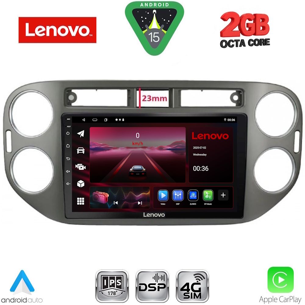 LENOVO LVF 5760GR_CPA (9inc) MULTIMEDIA TABLET for VW TIGUAN mod. 2011-2016 (GREY)