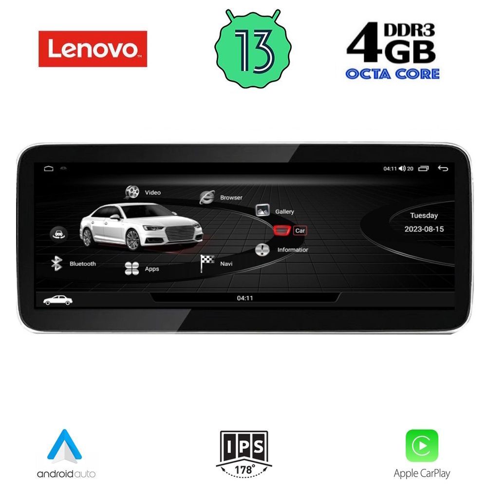 LENOVO LVG 23928_CPA RHD (10.25inc) (ORIG. NAVI) MULTIMEDIA SYSTEM for AUDI Q5 mod. 2009-2016