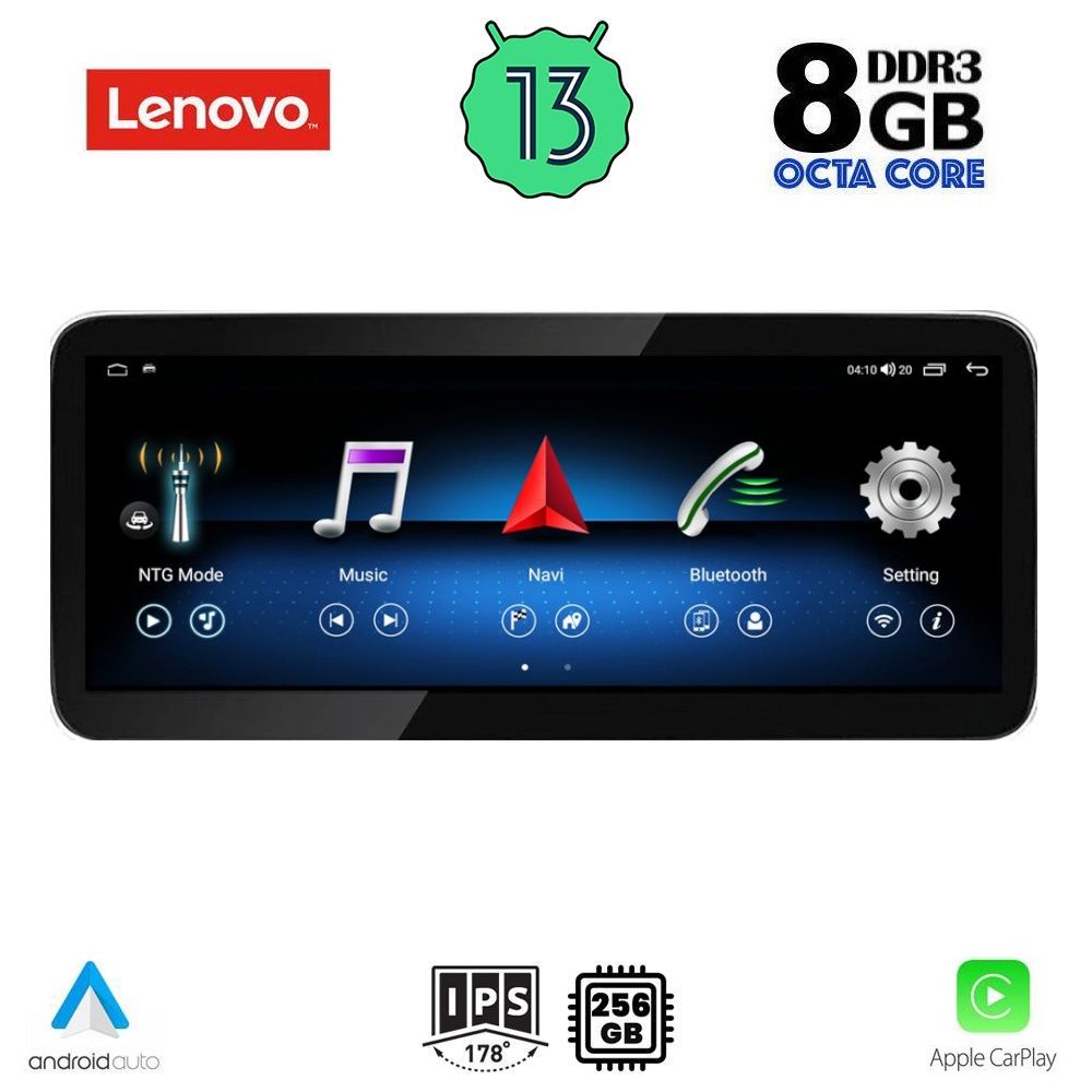LENOVO LVK 28993A_CPA RHD (10.33inc) (NTG 4.0) MULTIMEDIA SYSTEM for MERCEDES E (C207) mod. 2009-2011
