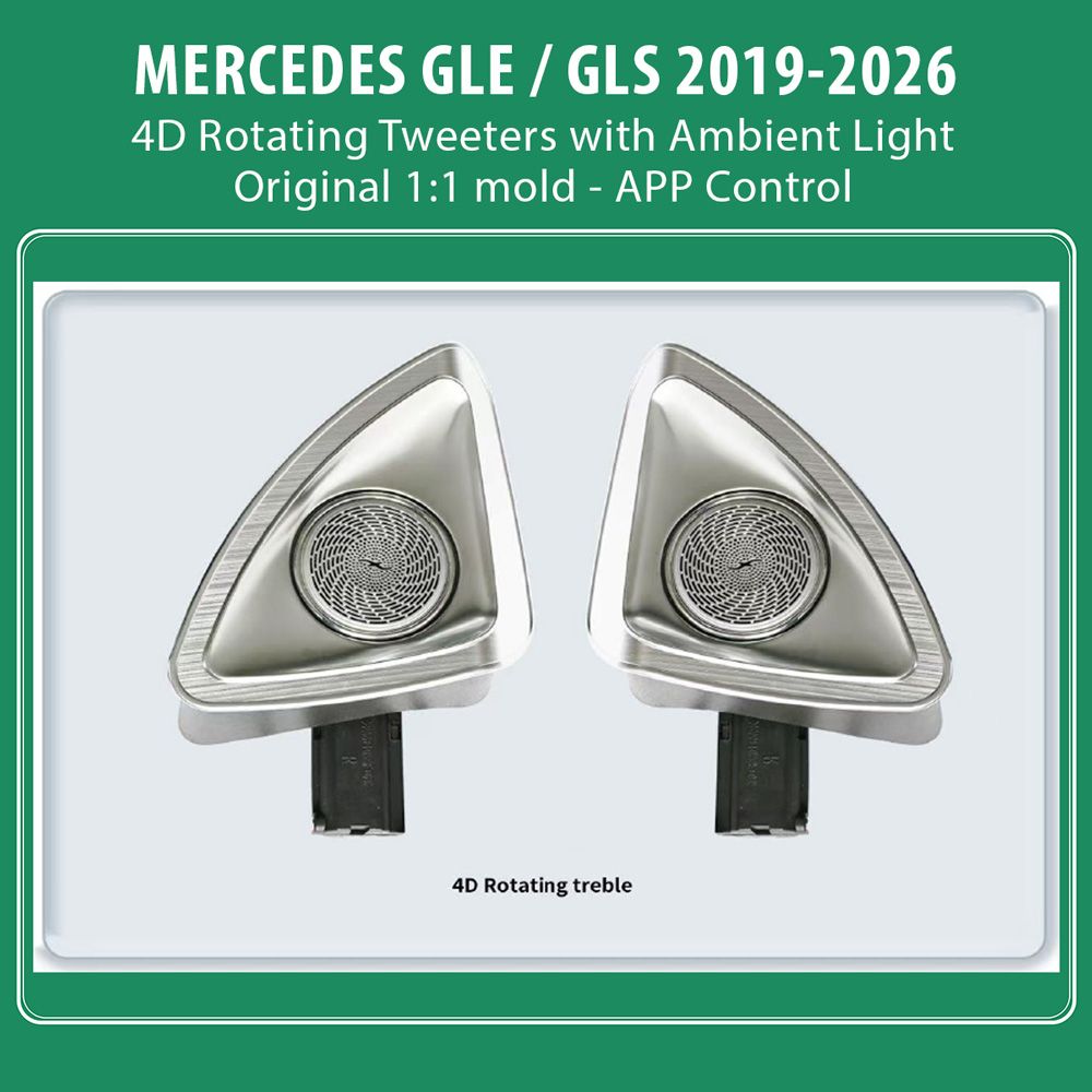 DIQ AMBIENT MERCEDES GLE 4D TWEETER COVERS (Digital iQ Ambient Light for MERCEDES GLE mod. 2019-2026