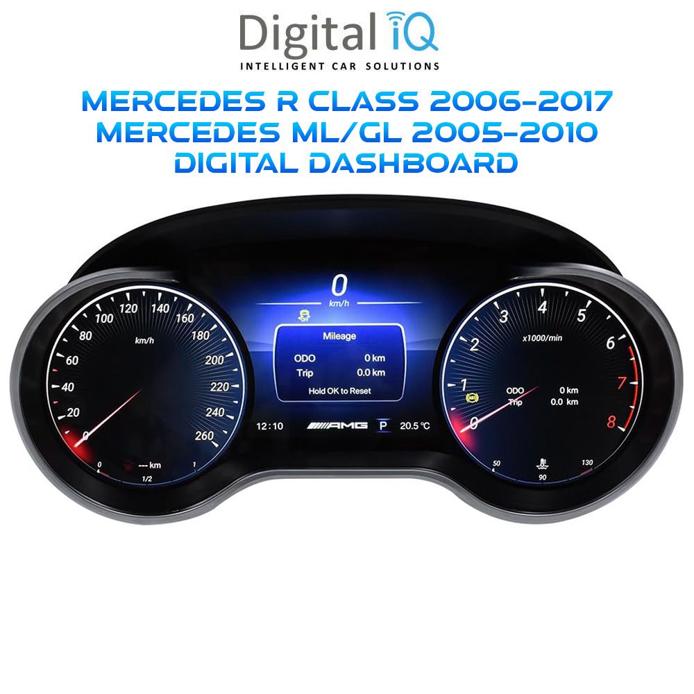DIGITAL IQ DDD 996_DC (12.3in) DIGITAL INSTRUMENT CLUSTER for MERCEDES R CLASS mod. 2006-2017 - ML - GL mod. 2005-2010