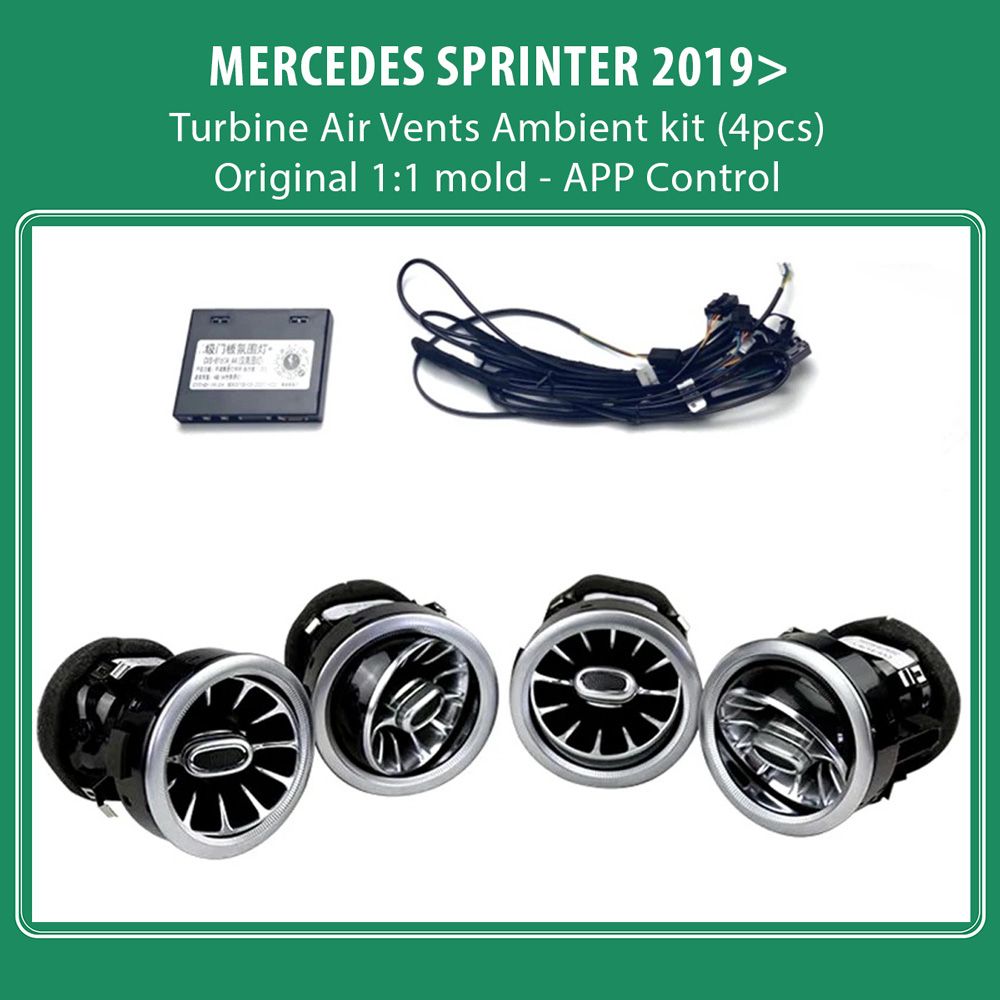 DIQ AMBIENT 8176 SPR - BENZ SPRINTER (W907) (Digital iQ Turbine Air Vent Ambient Light Kit for MERCEDES SPRINTER mod. 2019>)